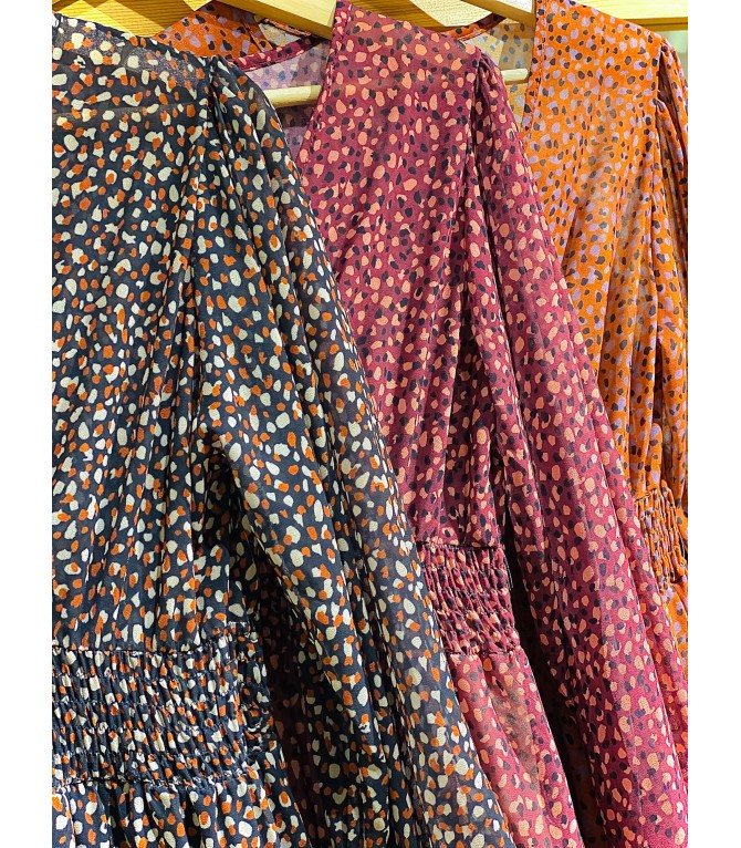 Vestido corto estampado