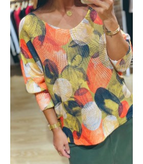 Printed sweater