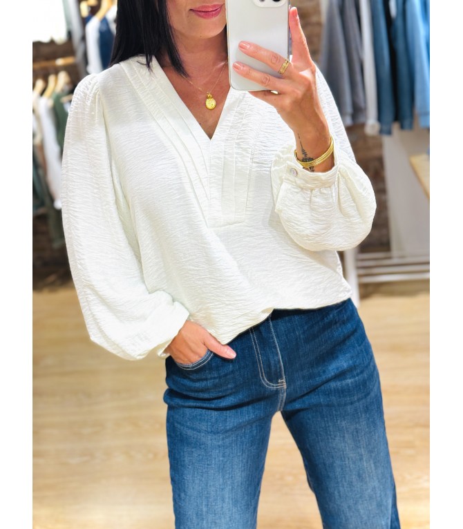 Blusa pliegues
