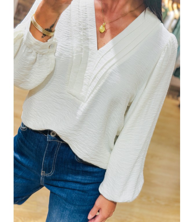 Blusa pliegues