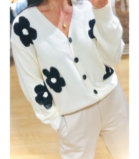 Cardigan flores