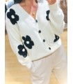 Cardigan flores
