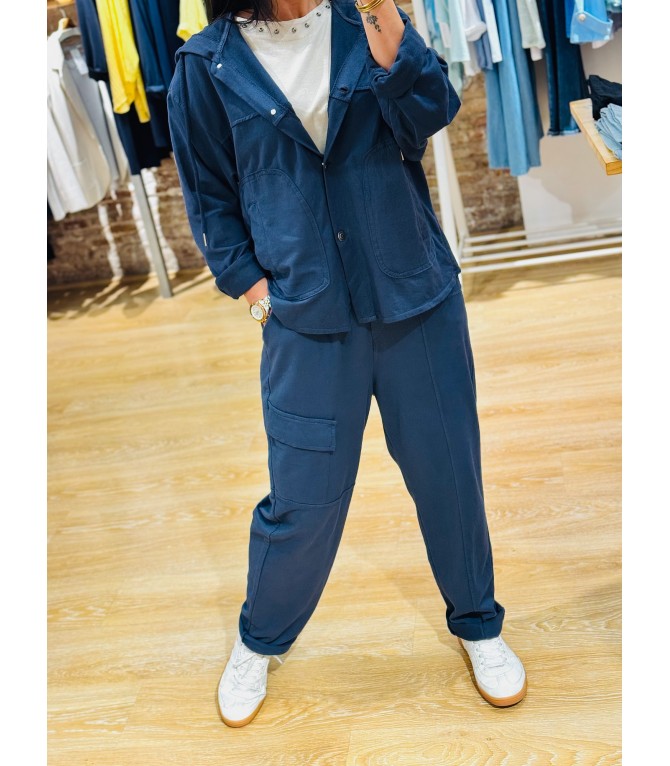 Button-up sweatshirt