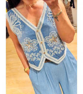 Denim vest