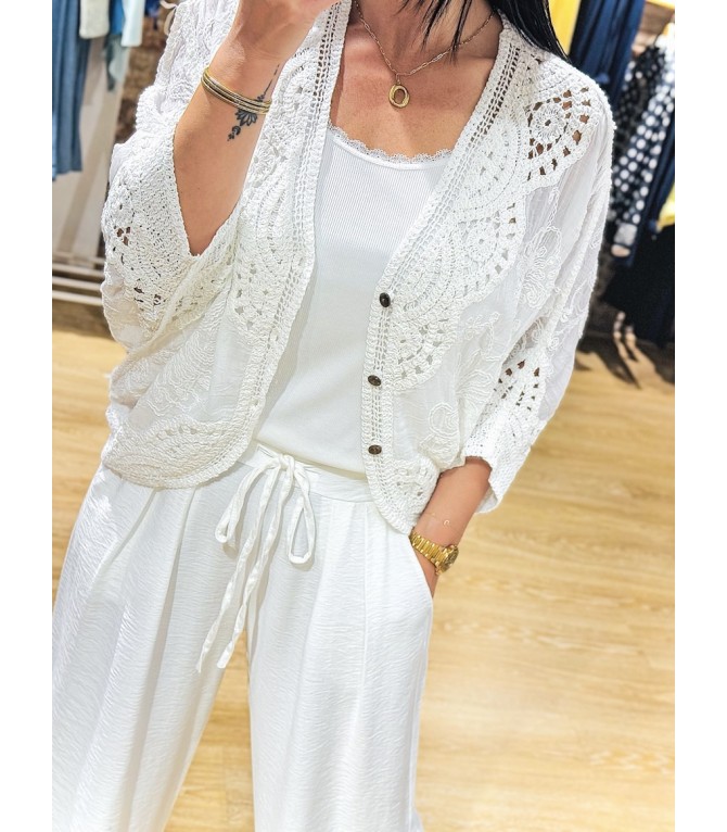 Crochet kimono