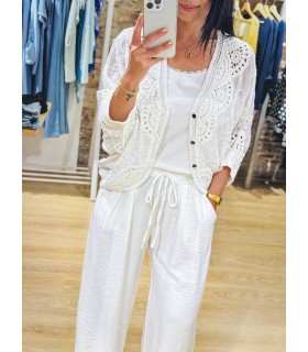 Pantalón liso lazada