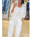 Pantalón liso lazada