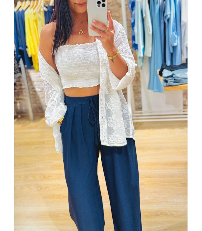 Pantalón liso lazada